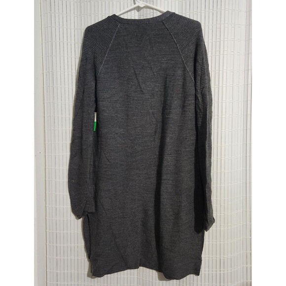 Dip Berry Blast Long Cardigan size Small Dark Gray With Pockets - Picture 2 of 8